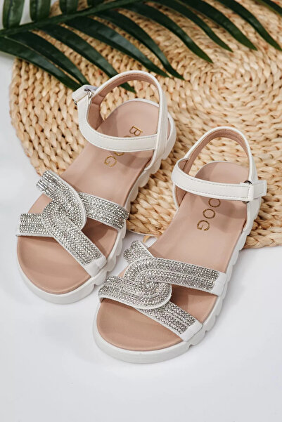 Zaira Λευκά σανδάλια για κορίτσια από οικολογικό δέρμα Keira #21743 - 30