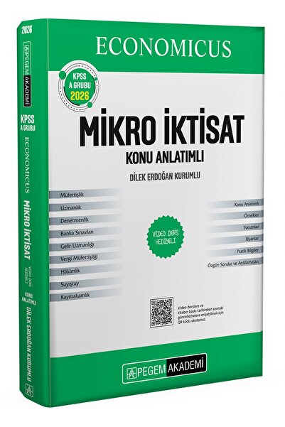 Pegem Akademi Yayıncılık KPSS A Grubu Economicus Mikro İktisat Konu Anlatımlı -