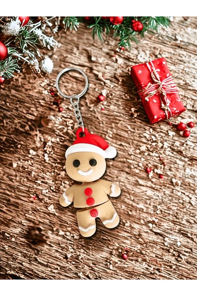 rmys Cute Gingerbread Cookie Keychain - New Year's Special
