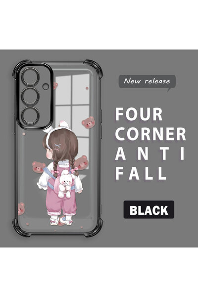 Hontinga حافظة متوافقة مع هاتف سامسونج جالاكسي S24 بلس، حافظة هاتف من السيليك...