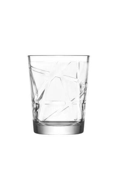 LAV 6 Pieces Line Water Glass Set 165 Ml - Clear