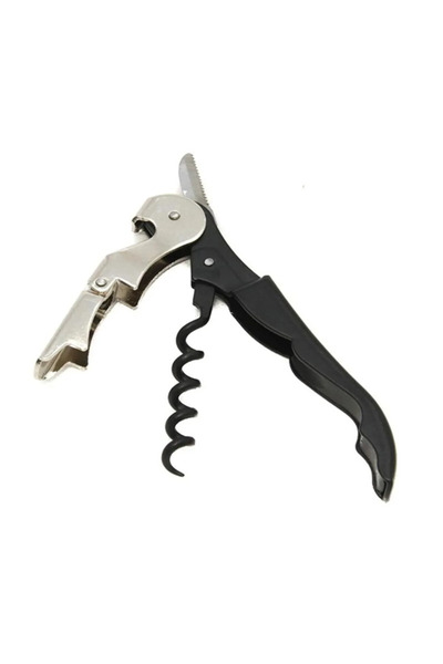 Tasarım Evi Professional Corkscrew Practical Sturdy Waiter Type Opener Cutter Corkscrew