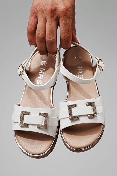 Zaira Λευκά σανδάλια για κορίτσια από οικολογικό δέρμα Lila2 #21994 - 32