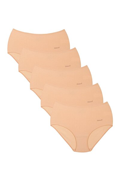 Kom Women's Basic 5-Pack Maxi Modal Panties Skin