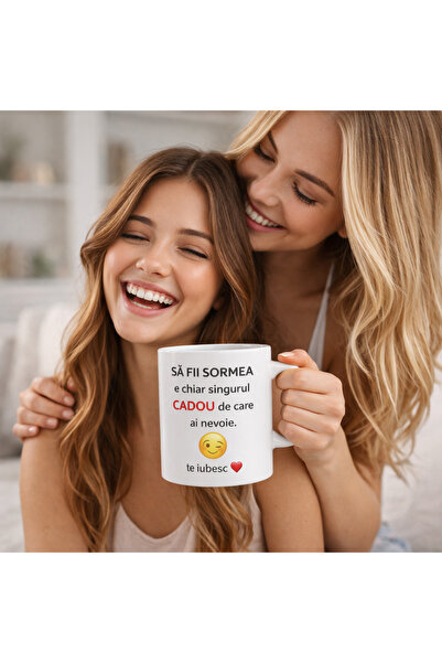 OEM Cana alba personalizata – „SA FII SORMEA e chiar singurul CADOU de care ai nevoie, Tipo-Art