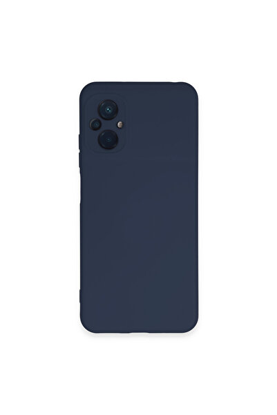 NewFace Xiaomi Poco M5 Case Nano Inside Velvet Silicone - Navy Blue
