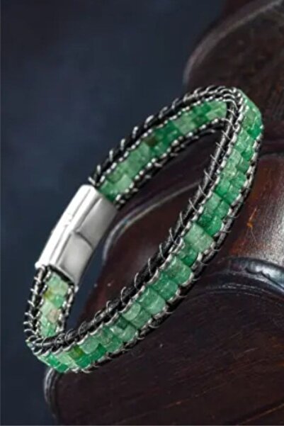 vogutima jewelery&silver by timuçin mavili Men Women Hematite Stone Leather C...