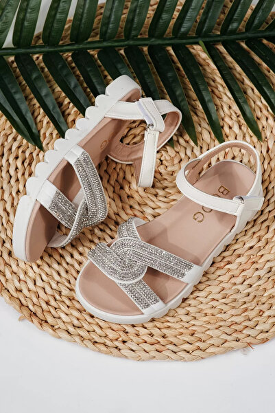 Zaira Λευκά σανδάλια για κορίτσια από οικολογικό δέρμα Keira2 #21745 - 36