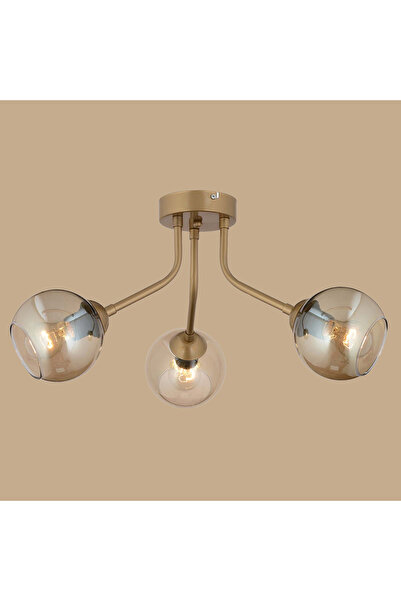 Bella Maison Jessica 3'lü Bal Camlı Avize Eskitme (50x32 cm)