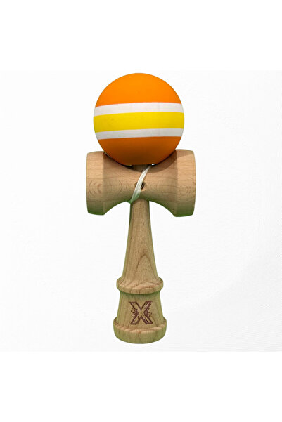 Atlas Kendama X, Profesionala, HQ, Big Cups V2 Super Sticky, Portocaliu/Alb.G...