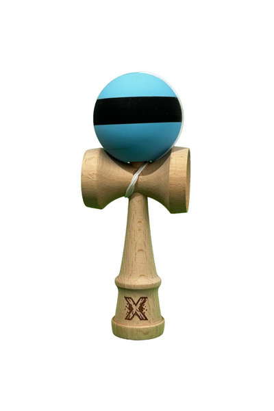 Atlas Kendama X, Profesionala, HQ, Big Cups V2 Super Sticky, Albastru/Negru/Alb