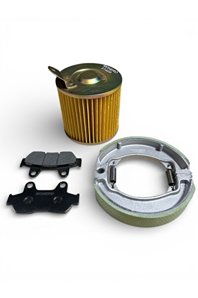 MOTORKİT MK RKS SPONTİNİ 110 ÖN BALATA + ARKA BALATA TAKIMI + HAVA FİLTRESİ B...