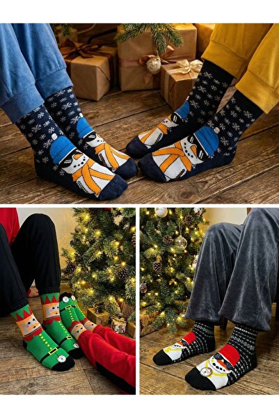 B Beşiroğlu Since 1980 Set de 3 șosete de Anul Nou |   Unisex |   Iarnă groas...