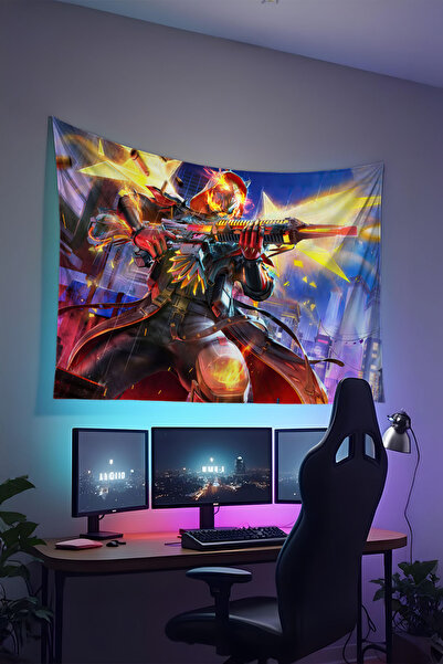 RUGRUMBA غطاء جداري للاعبين، بلايستيشن إكس بوكس ​​– موضوع الألعاب، قماش عالي ...