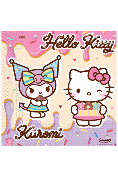 Procos Set 8 servetele Hello Kitty- Kuromi 33 cm