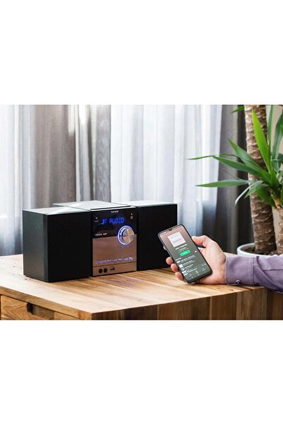 Lenco MC-150 Stereo, DAB+ FM, CD, Bluetooth® ve USB oynatıcı özellikli - Siyah