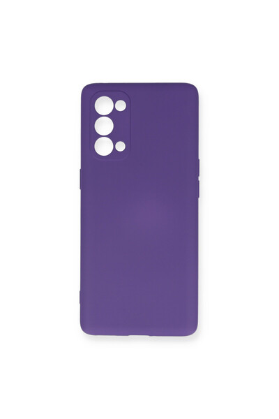 NewFace حافظة أوبو رينو 5 برو مع داخل نانو مخملي من السيليكون - بنفسجي