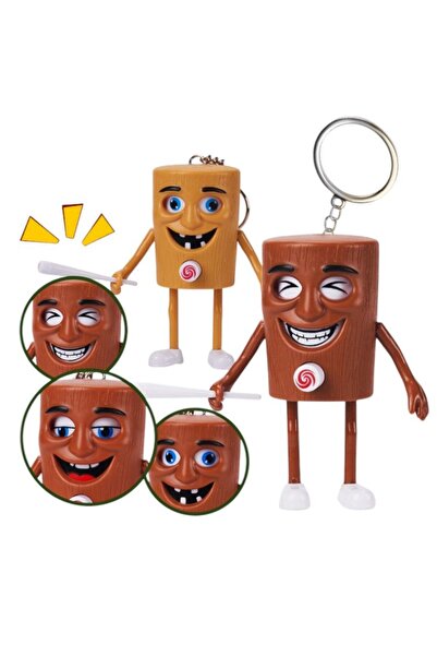 JML1 Tung Tung Shaur Keychain Figure 9cm with Changeable Expressions Differen...