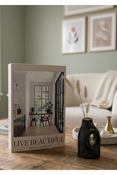 CHEMDLE Dekoratif Kitap Kutu| Rustik & Minimal Dergi Görünümlü Tasarım