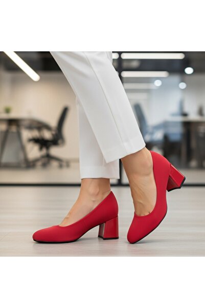 OEM Pantofi eleganți cu toc gros pentru damă, versatili, potriviți pentru toa...