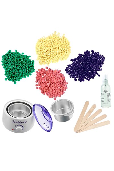 SELA Kit de epilare nr. 629 cu granule de ceară reutilizabile - Maxi Wax (4 x 100 g)