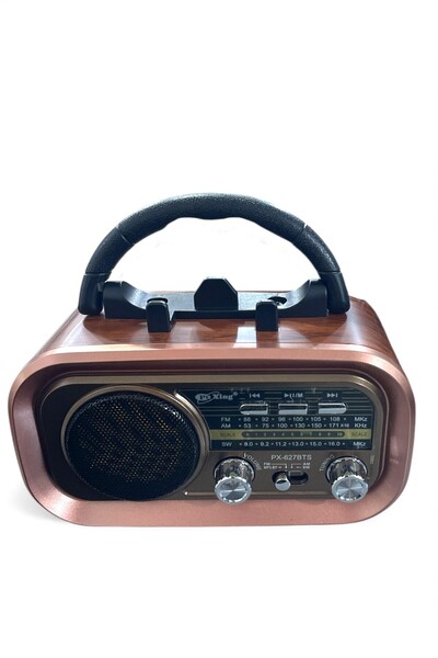 Kenko Eskitme Nostaljik Görünümlü Radyo Solar Şarjlı | Bluetooth Mp3 Çalar Re...