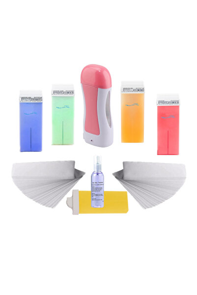 SELA Set Epilare No 142 cu Ceara Epilat Roll-on - Incalzitor Ceara Roz evo