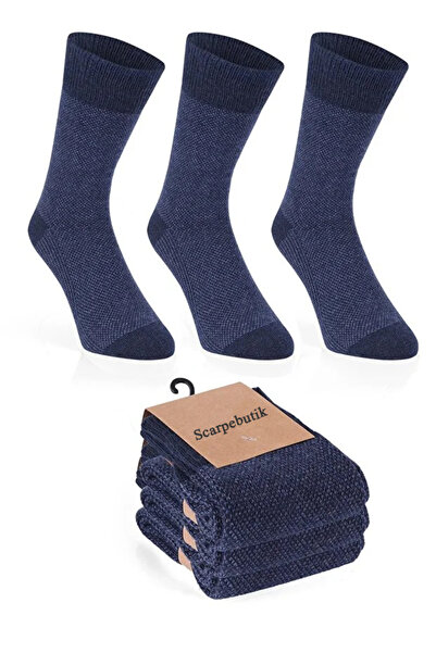 Scarpebutik 3 Pack Men's Thermal Winter Wool Seamless Lambswool Socket Socks
