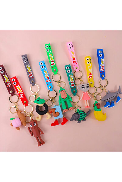 JML1 3D Keychains Set of 12 Tung Tung Sahur 7cm, Different Models Wholesale