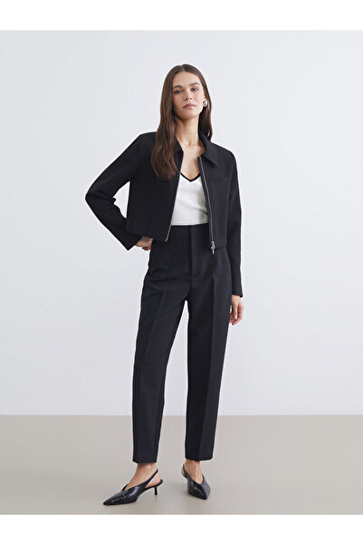 LC Waikiki Rmz Gi̇yi̇m Farkiyla Carrot Fit Women's Pleated Pants