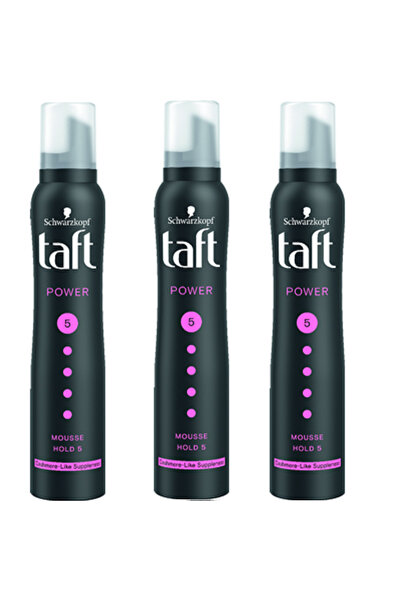 Taft Hair Foam Power Cashmere 200 ml - 3 Pieces