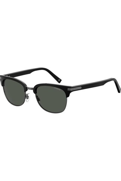 Polaroid Polarized Sunglasses Men PLD 2076/S 807/M9, Metal, Black, 53 mm