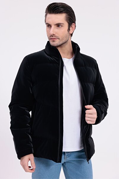 Montland Men's Black Departure Hooded Nova Fabric Water and Windproof Jacket