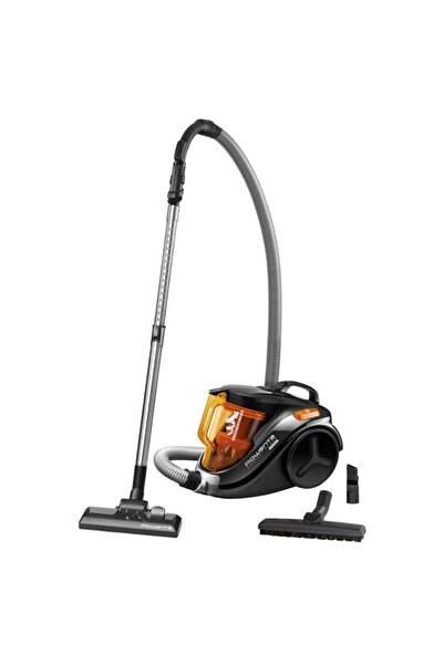Rowenta Aspirator fără sac Compact Power Cyclonic RO3753EA, 1,5 l, 750 W, 79 dB, negru-portocaliu