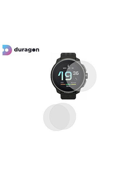 Duragon Set 3X Folie silicon Duragon, compatibila cu Suunto Race, 49 mm, protectie ecran, antisoc