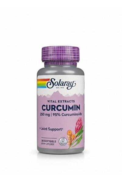 Solaray Curcumin 250mg – 95% Curcuminoids (30 Softgels)