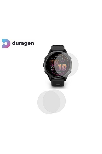 Duragon Set 3X Folie silicon Duragon, compatibila cu Garmin Forerunner 570, 42 mm, protectie ecran, antisoc