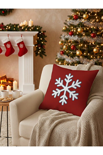 Dörtel Tedarik Двустранен цифров печат с цип и коледен мотив, калъф за възгла...