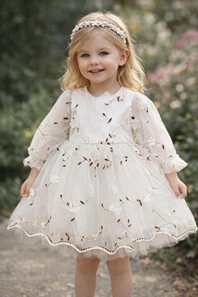 BİLGEN Style ROCHIE DE FETE DE SAPOARE SEZONIERĂ BUMBAC DETAIL DE TRANDAFIR 3...