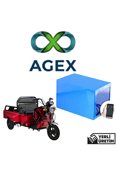 agex enerji Apec APT4 Moped 60 Volt 24 Ah LiFePO4 Smart Bluetooth Batarya