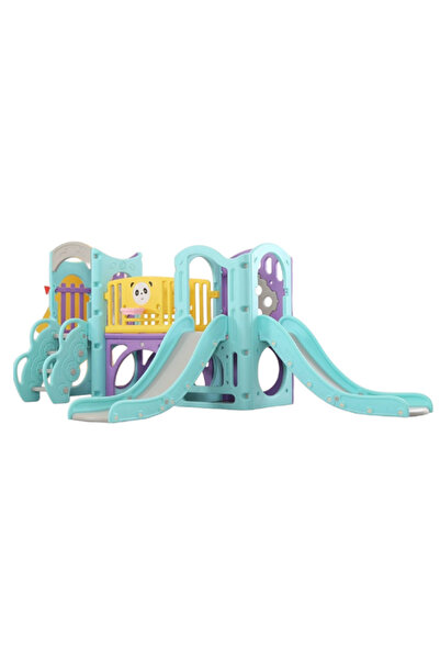 Nichiduta Garden Children's play complex No. 5, with suspension bridge, slides, indoor basketball hoop