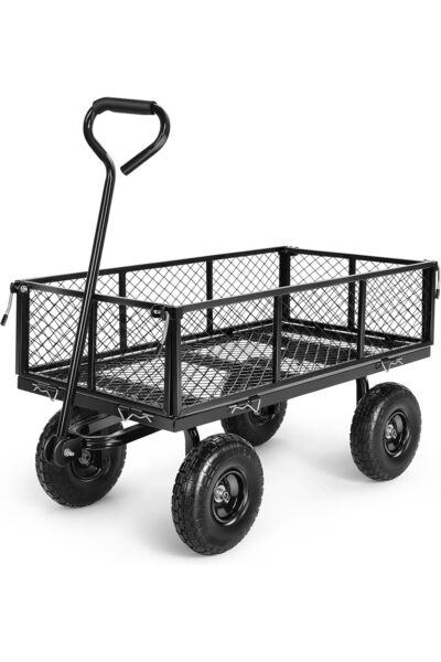 Egardenkart عربة نقل شديدة التحمل ® - 360 كجم، بمقبض قابل للتعديل وجوانب قابل...