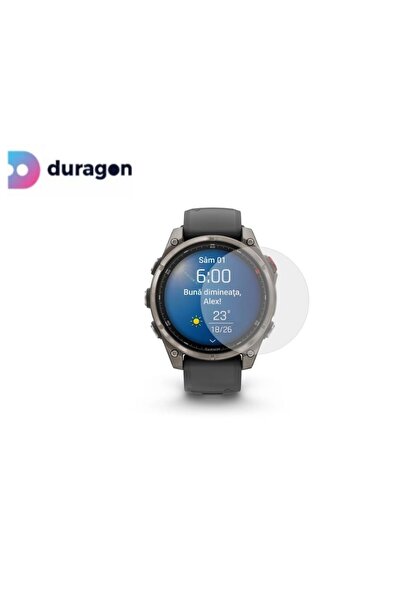 Duragon Folie silicon Duragon, compatibila cu Garmin Fenix 8 Pro, 43 mm, protectie ecran, antisoc