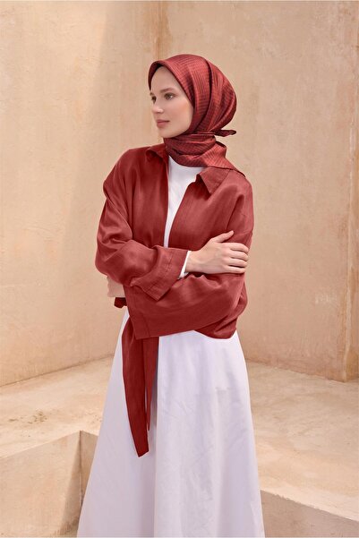 Belli Eșarfă de mătase cu model clasic 4104D TWILL