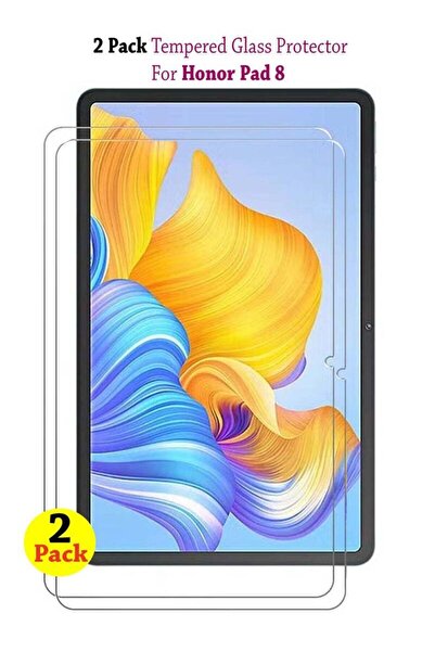 Generic عبوة من قطعتين من واقي الشاشة الزجاجي المقوى الشفاف لجهاز Honor Pad 8