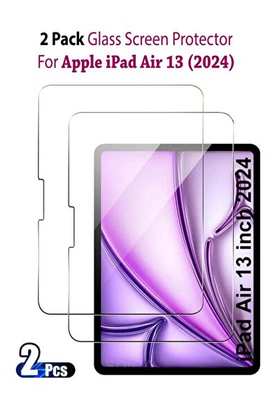 Generic 2 Pack Tempered Glass Screen Protector Full Glue for iPad Air 2024 M2 13-Inch