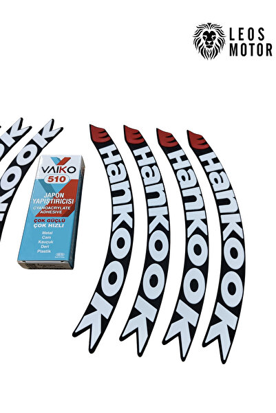 LEOS MOTOR ملصقات هانكوك للدراجات النارية وإطارات السيارات - ملصقات نافرة - 8...