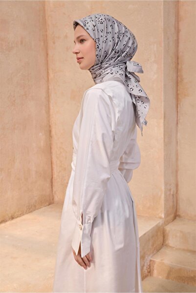 Belli وشاح حريري بنقشة الفهد 4126D تويل