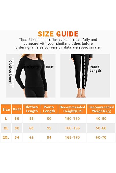 NECOMI Women's Thermal Underwear Set