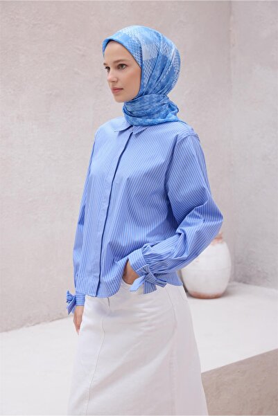 Belli وشاح أزرق بنمط نوڤا 1000